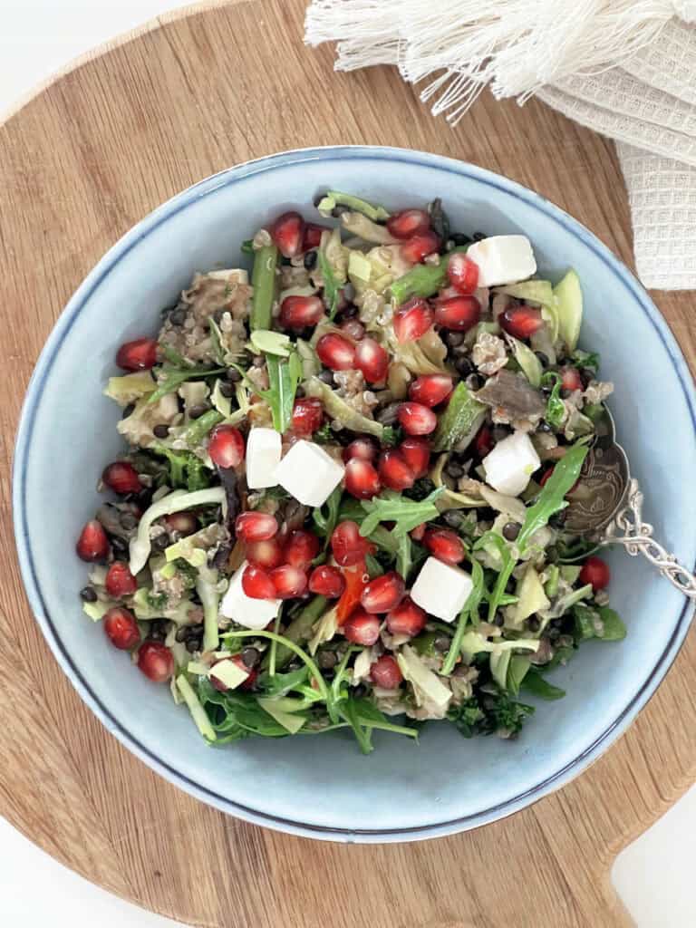 Salat med masser af grøntsager