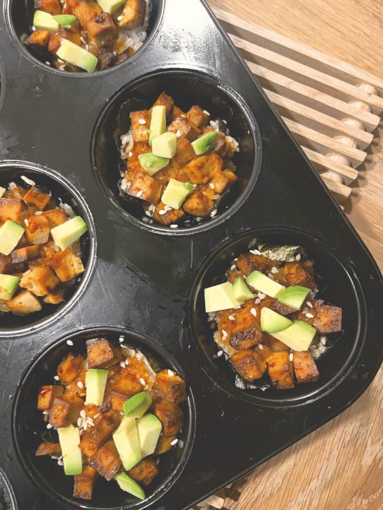 Sushi-muffins med tofu